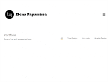 Tablet Screenshot of elenapapassissa.it